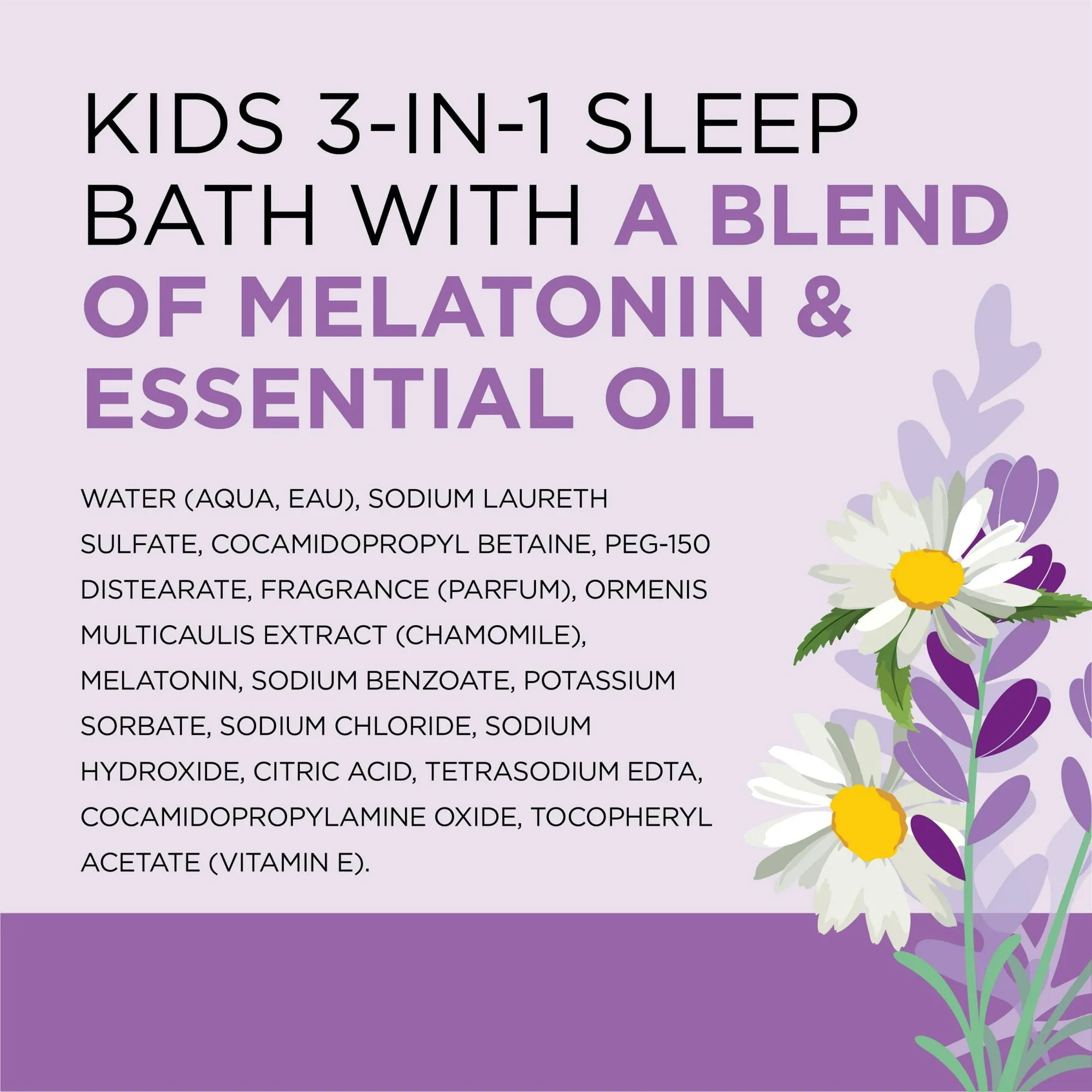 Dr Teal's Kids 3-in-1 Bubble Bath, Body Wash & Shampoo with Melatonin & Essential Oil, 20 fl oz