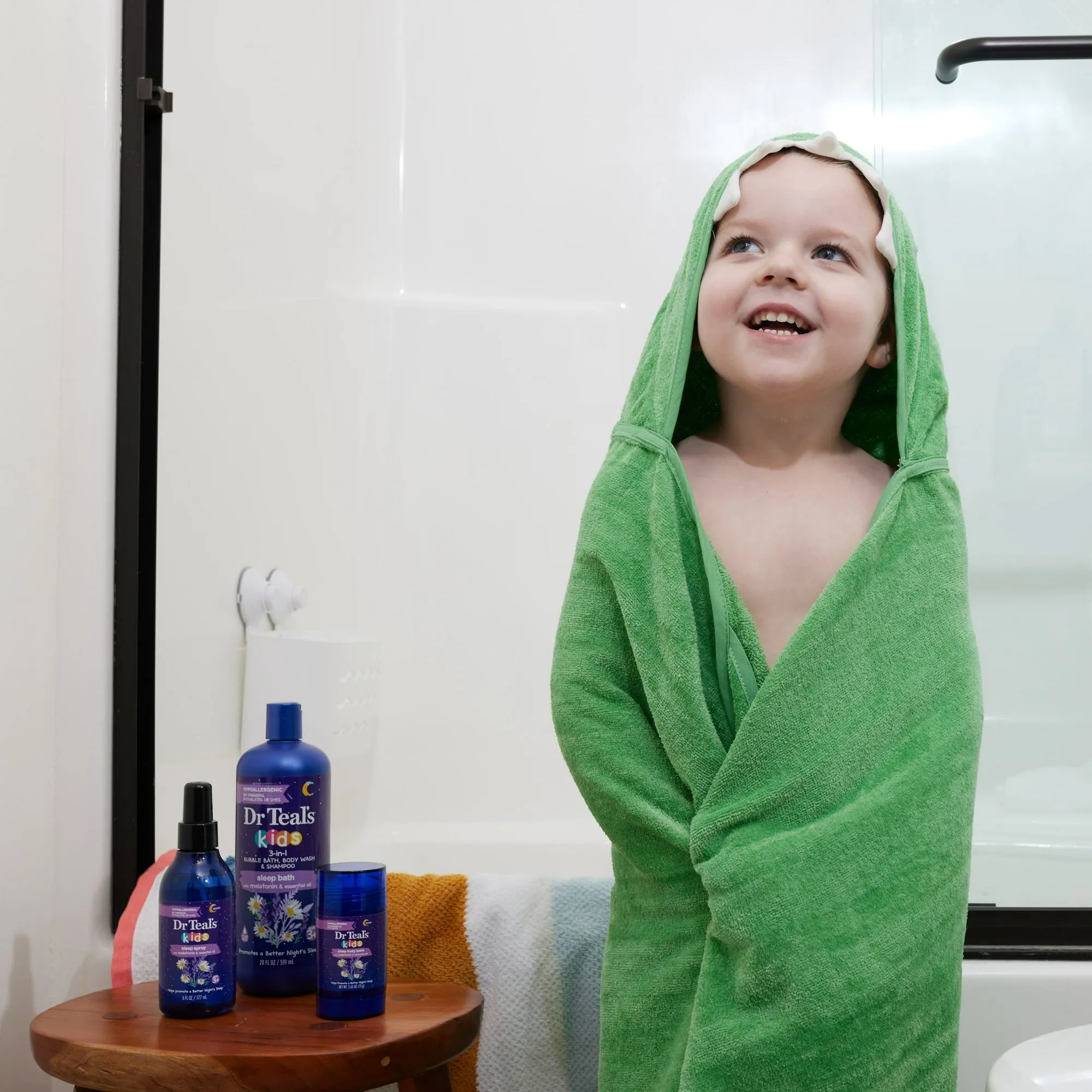Dr Teal's Kids 3-in-1 Bubble Bath, Body Wash & Shampoo with Melatonin & Essential Oil, 20 fl oz