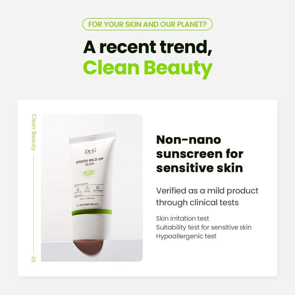 DR.G Green Mild Up Sunscreen 50ml SPF50  PA     (NPN 80124417)