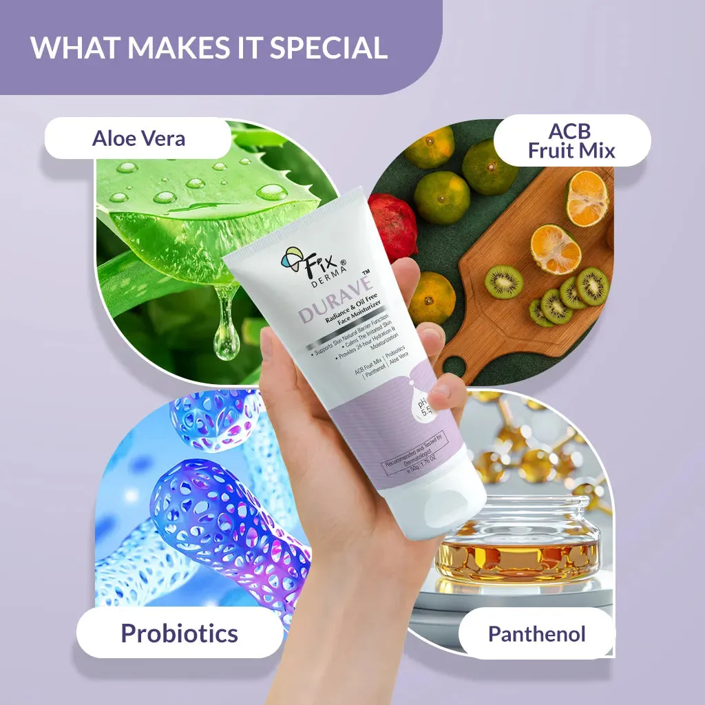 Durave Radiance, Oil Free & Brightening Face Moisturizer