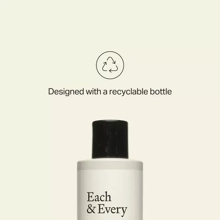 Each & Every Sensitive Skin Body Wash for Women & Men - Lavender & Lemon - Moisturizing All Natural Body Wash & Shower Gel in Recyclable Packaging - Paraben, Sulfate & Cruelty-Free (10 Fl Oz)