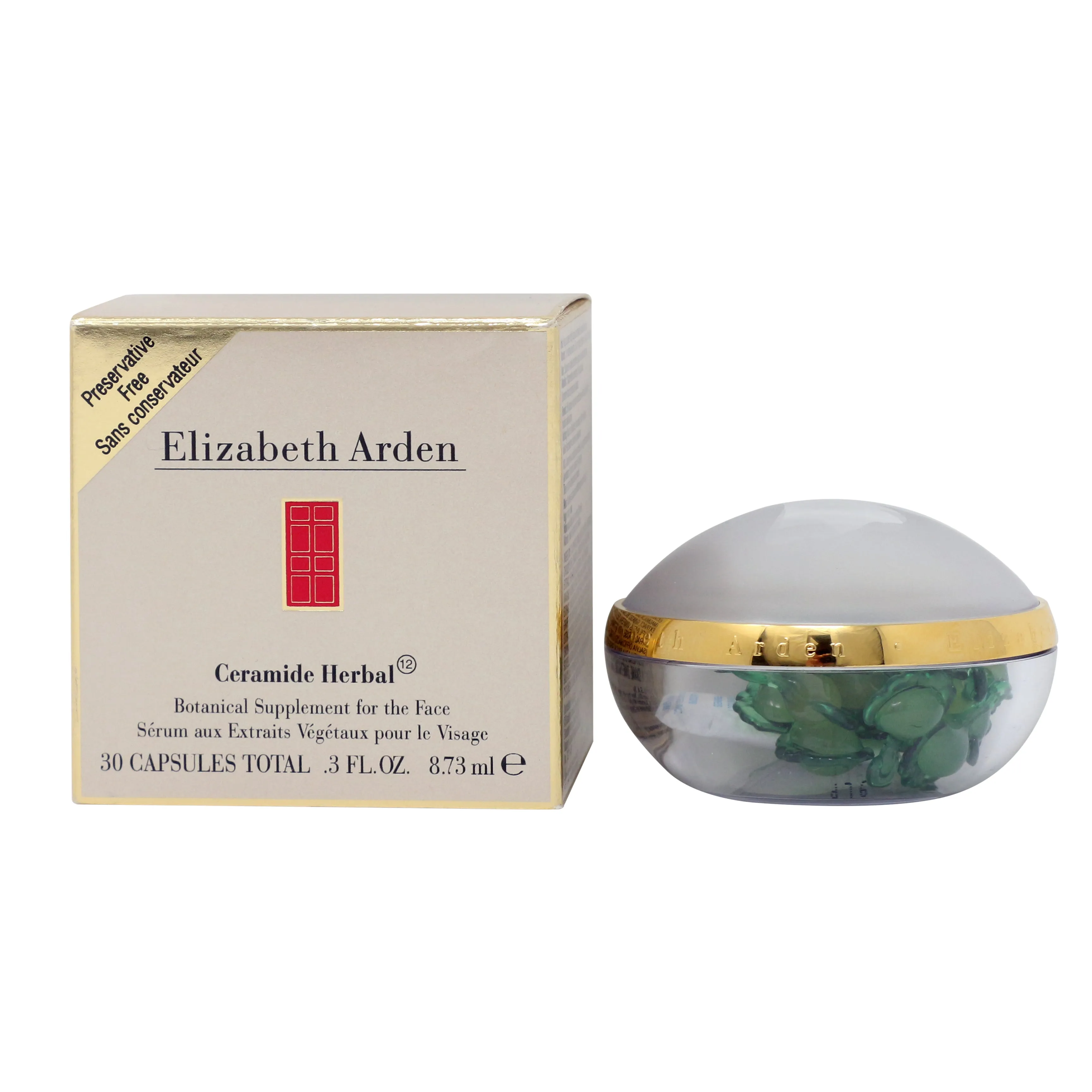 Elizabeth Arden Ceramide Herbal Botanical Supplement For The Face 30 Capsulesoz