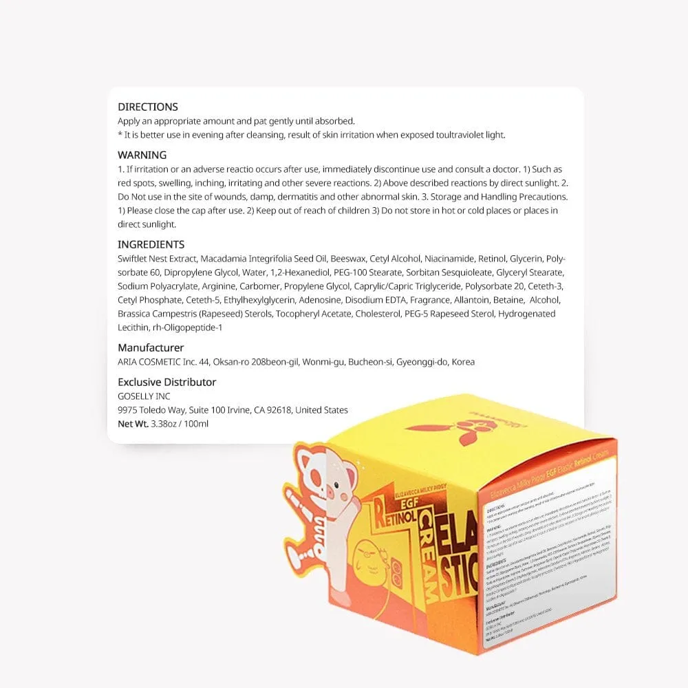 Elizavecca Milky Piggy EGF Elastic Retinol Cream 100ml