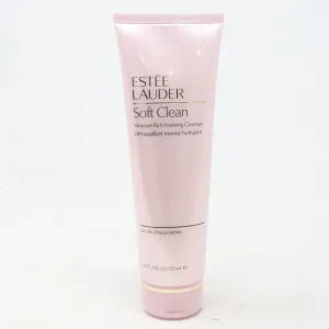 Estee Lauder Soft Clean Moisture Rich Foaming Cleanser  4.2oz/125ml New With Box