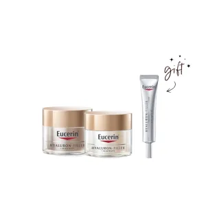 Eucerin Hyalruon Filler   Elasticity Bundle   Eye Cream Gift