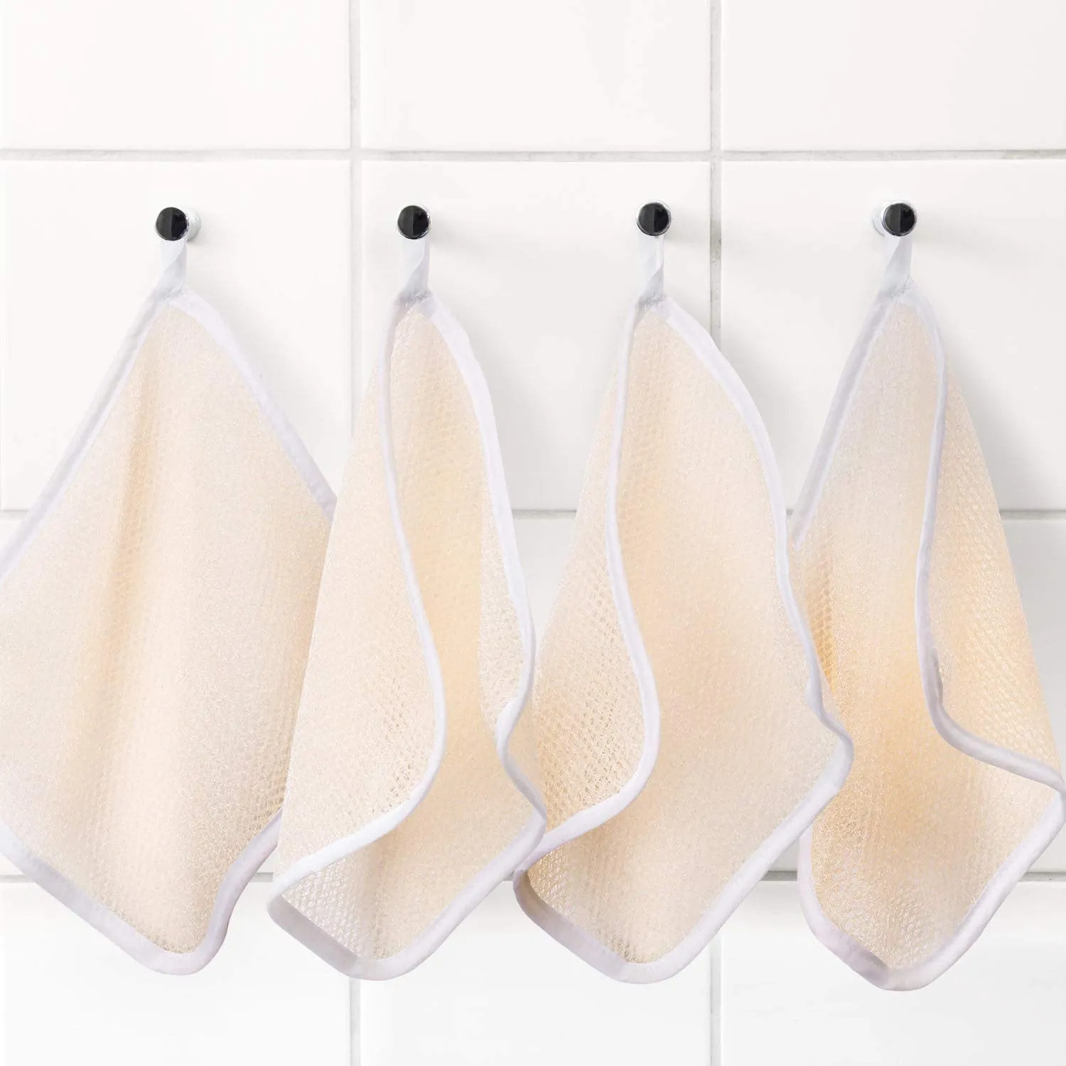 Exfoliating Face and Body Wash Bath Scrub Soft Weave Bath Towel Two Sides