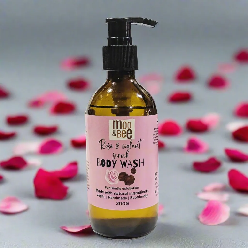 Exfoliating Rose & Walnut Scrub Body Wash