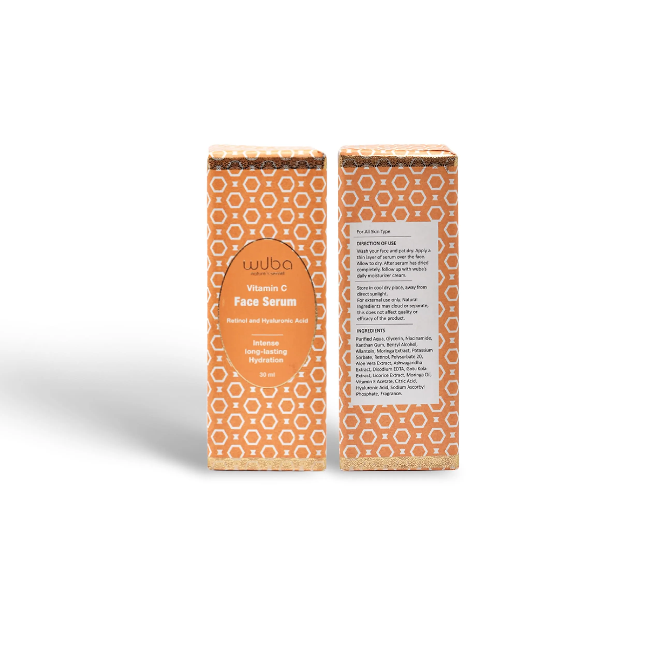 Face Serum - Vitamin C Retinol and Hyaluronic Acid - 30ml