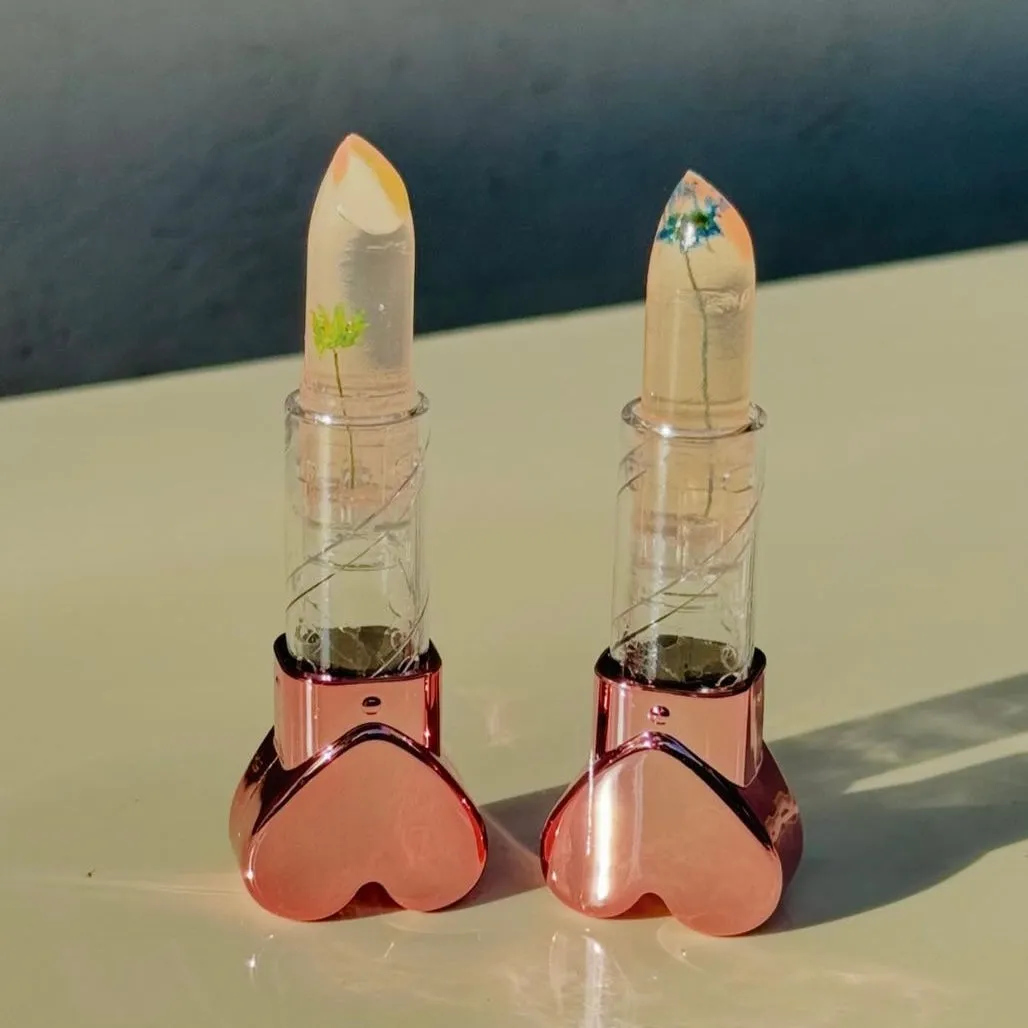 Flower Transparent Tinted Lipstick Moisturizing Lip Balm