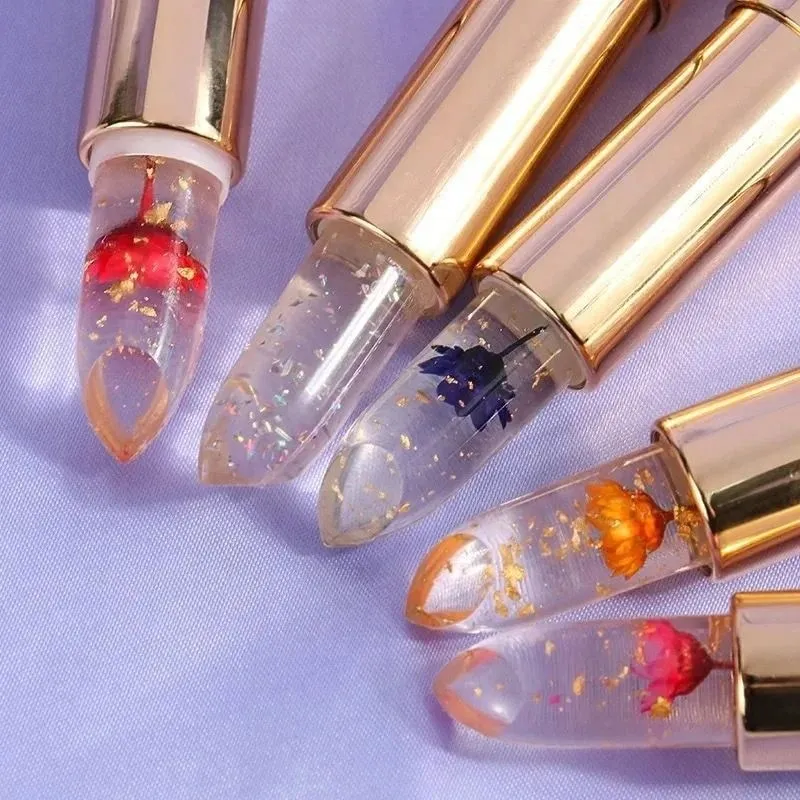 Flower Transparent Tinted Lipstick Moisturizing Lip Balm