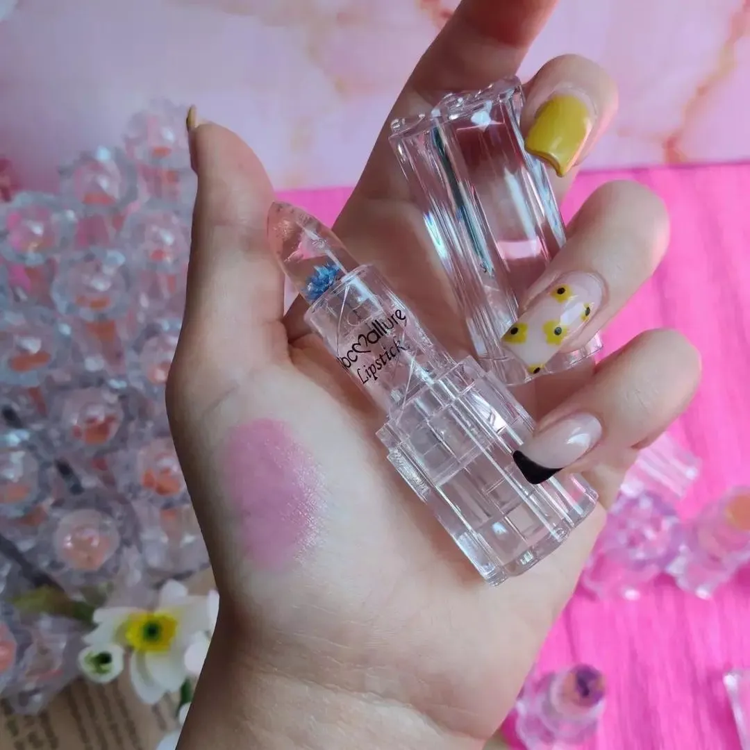 Flower Transparent Tinted Lipstick Moisturizing Lip Balm