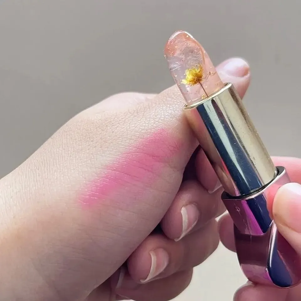 Flower Transparent Tinted Lipstick Moisturizing Lip Balm