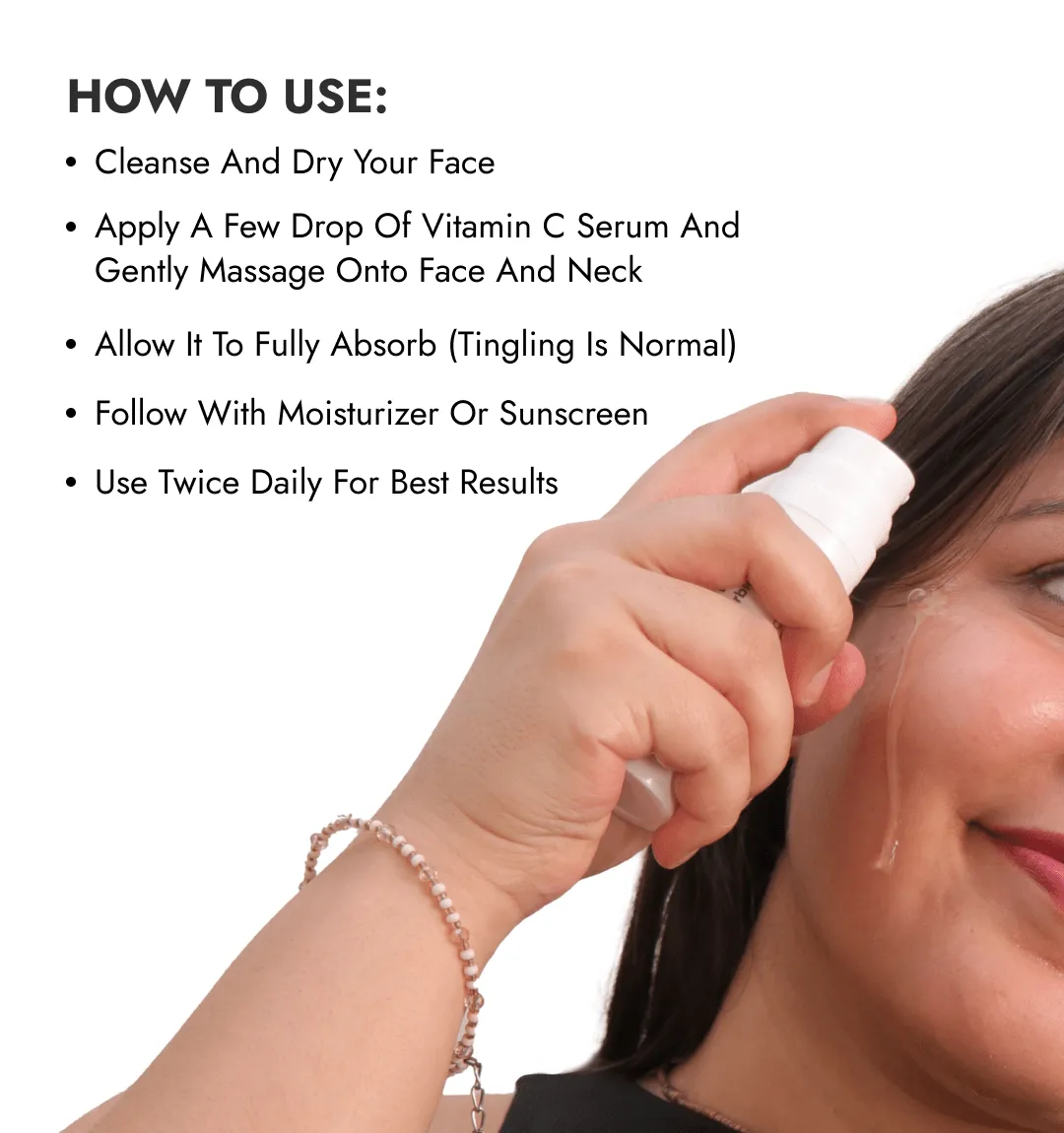 Glowing Skin with Vitamin C-23% Serum : Advanced Molecular Skincare Technology