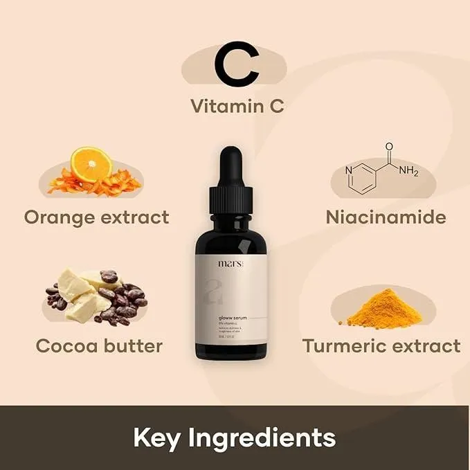 Gloww Face serum with Vitamin C Glowing & Brightening Skin