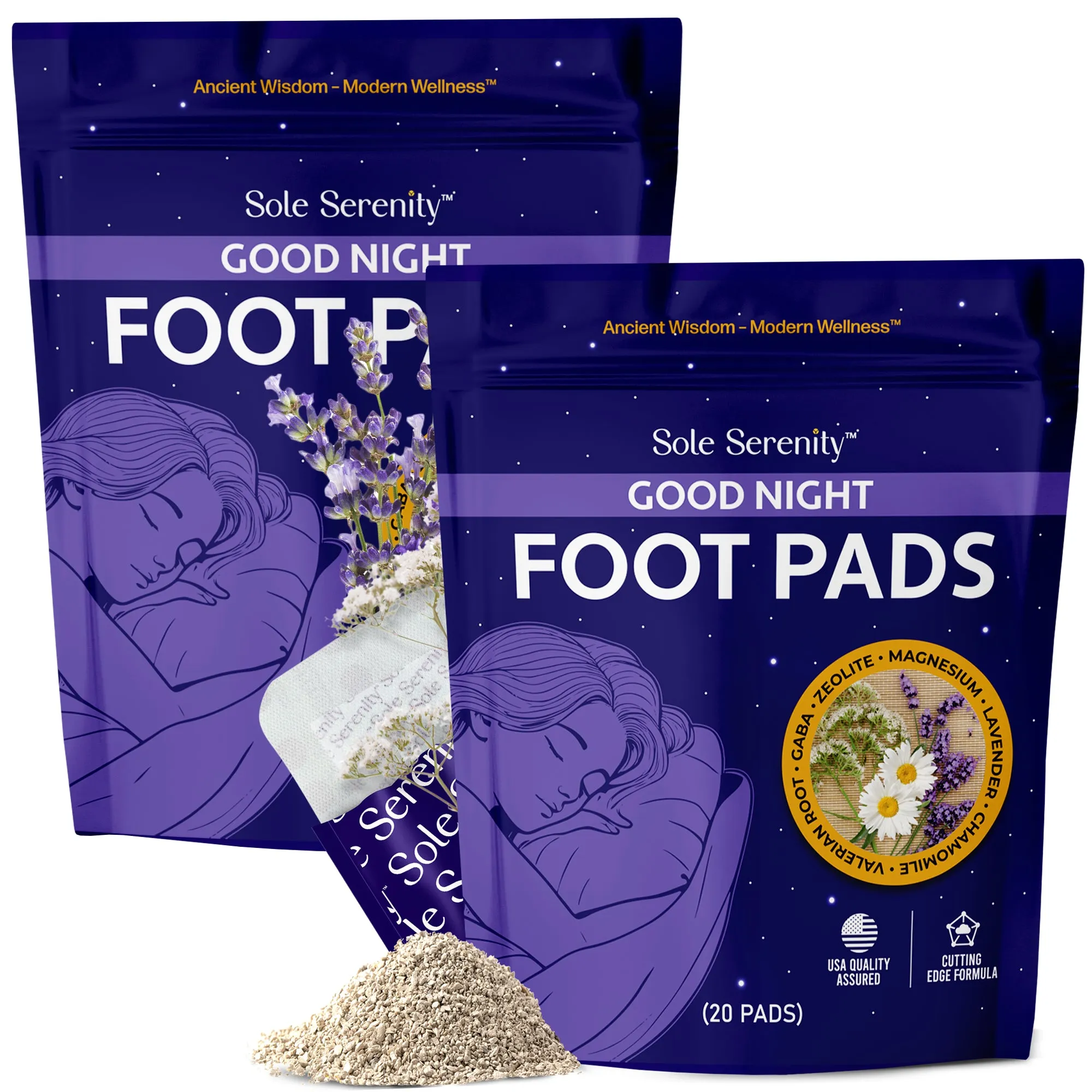 Good Night Sleep Detox Foot Pads with Magnesium Glycinate