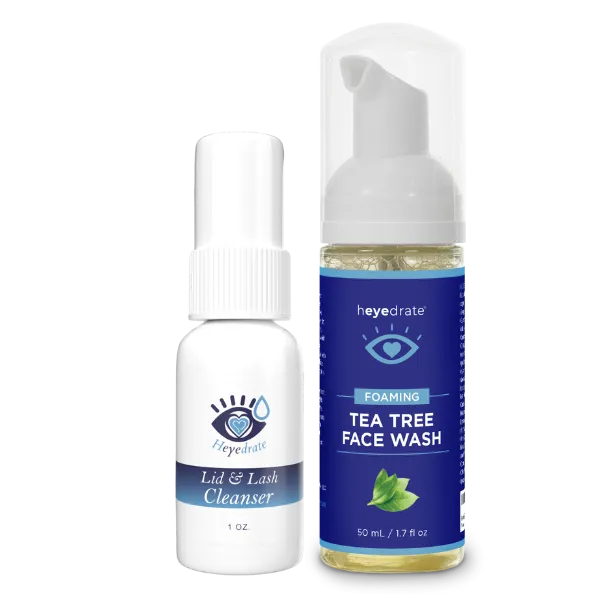 Heyedrate Foaming Tea Tree Face Wash   Heyedrate 1 oz Lid & Lash Cleanser