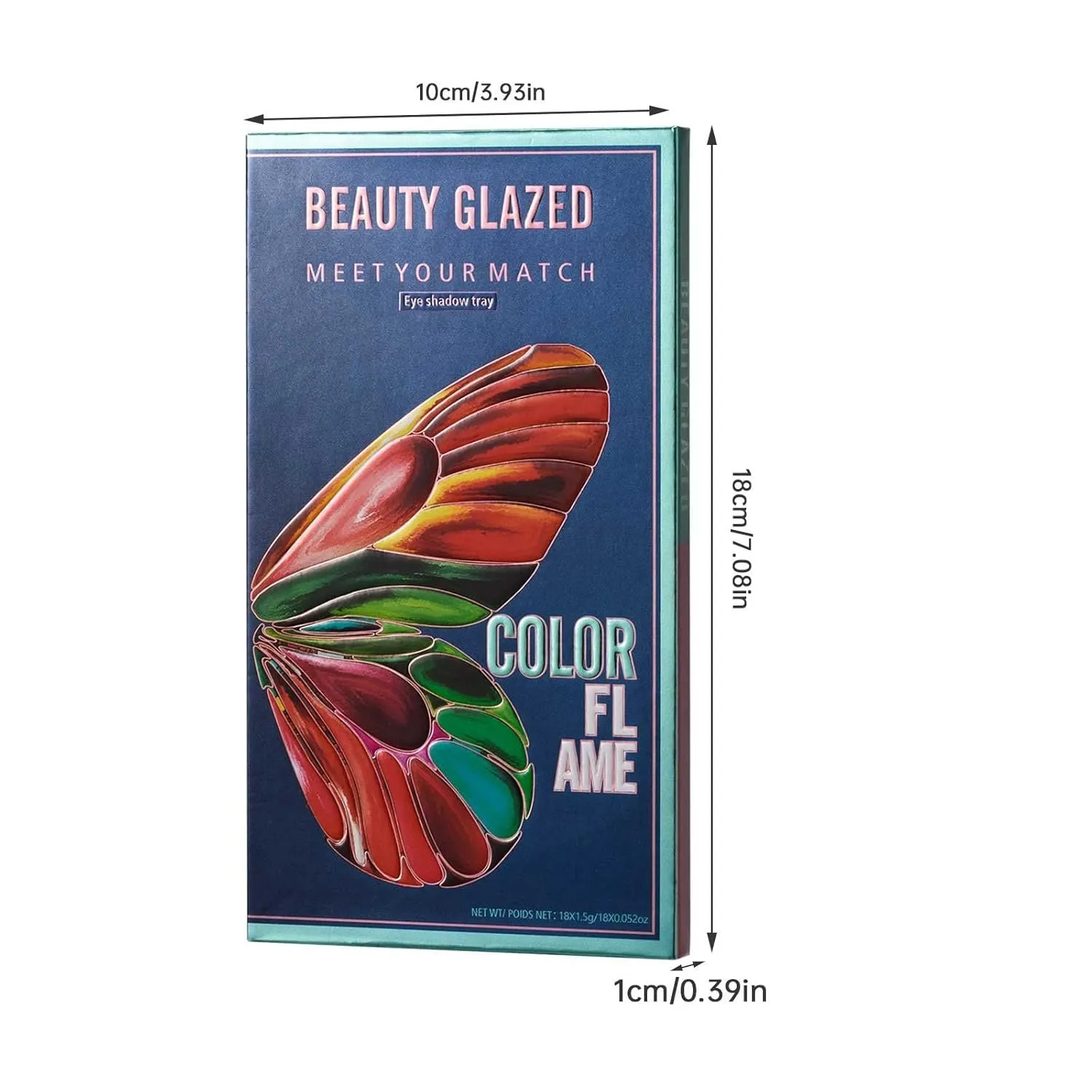 Hwm705b Butterfly Palettes Color Mattes Glitter Eyeshadow Makeup Palettes Highly Pigmented Creamy Blendable Eye Palettes Multidimensional Eye Look Makeup Palettes Makeup Organizer