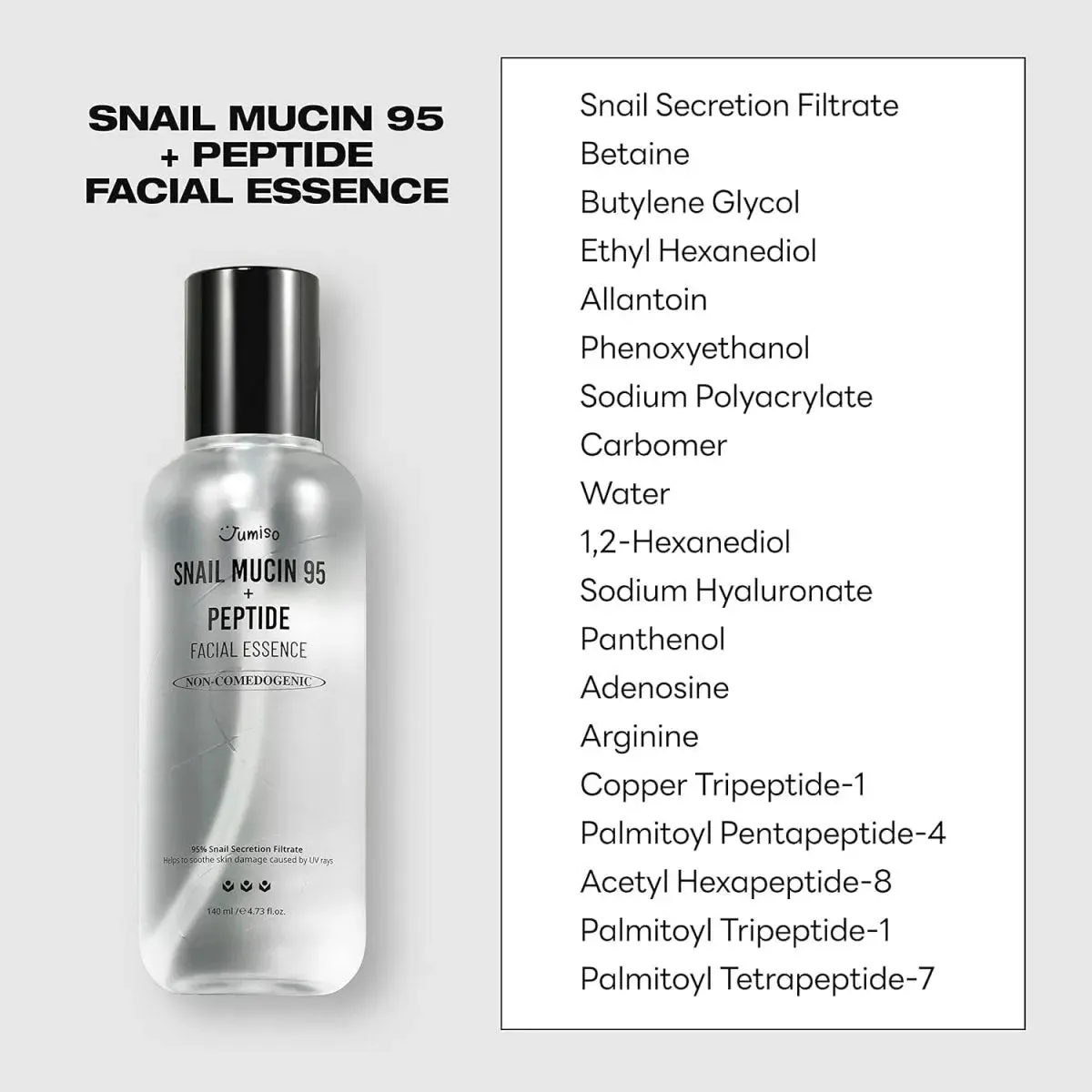 JUMISO Snail Mucin 95   Peptide Facial Essence 140 ML