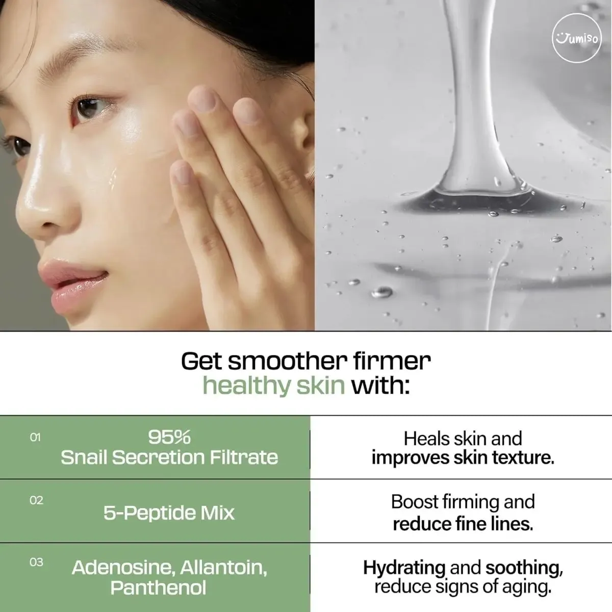 JUMISO Snail Mucin 95   Peptide Facial Essence 140 ML