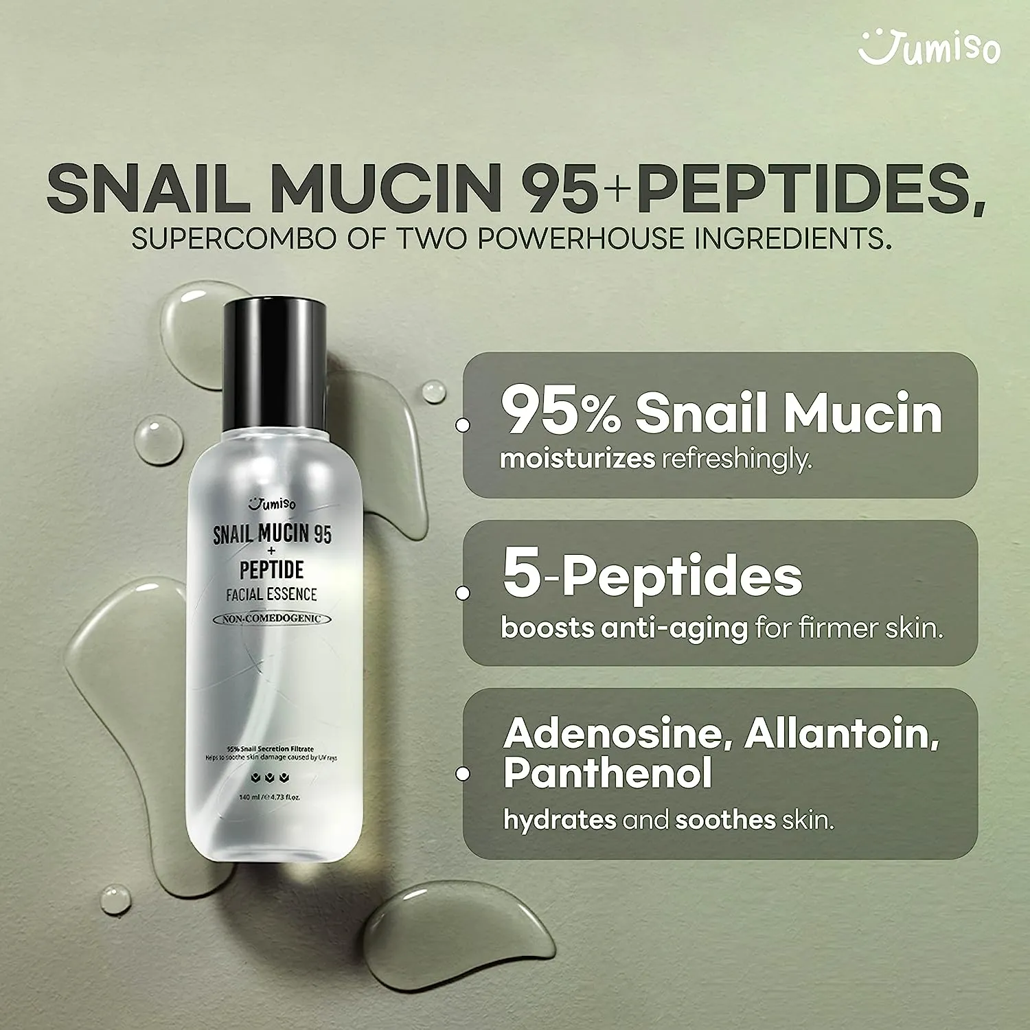 Jumiso Snail Mucin 95   Peptide Facial Essence 140ml