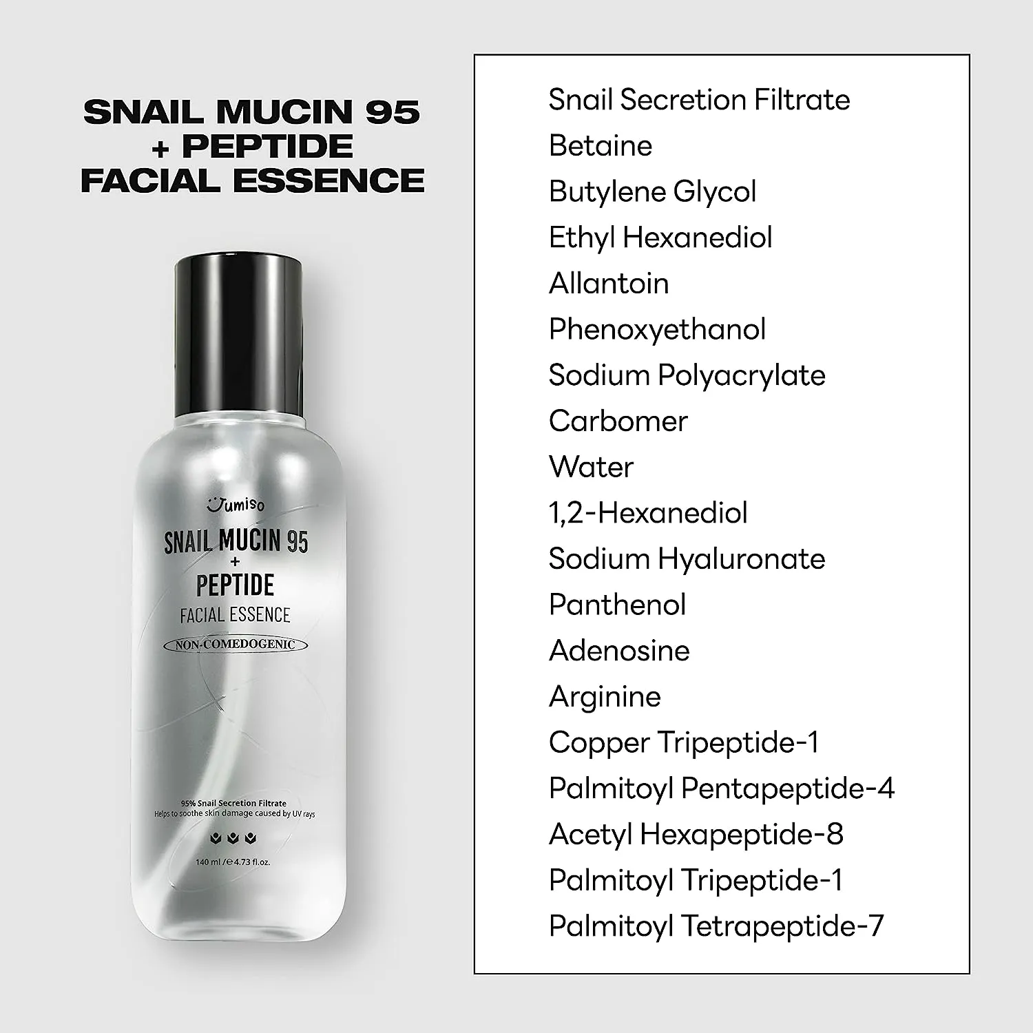 Jumiso Snail Mucin 95   Peptide Facial Essence 140ml