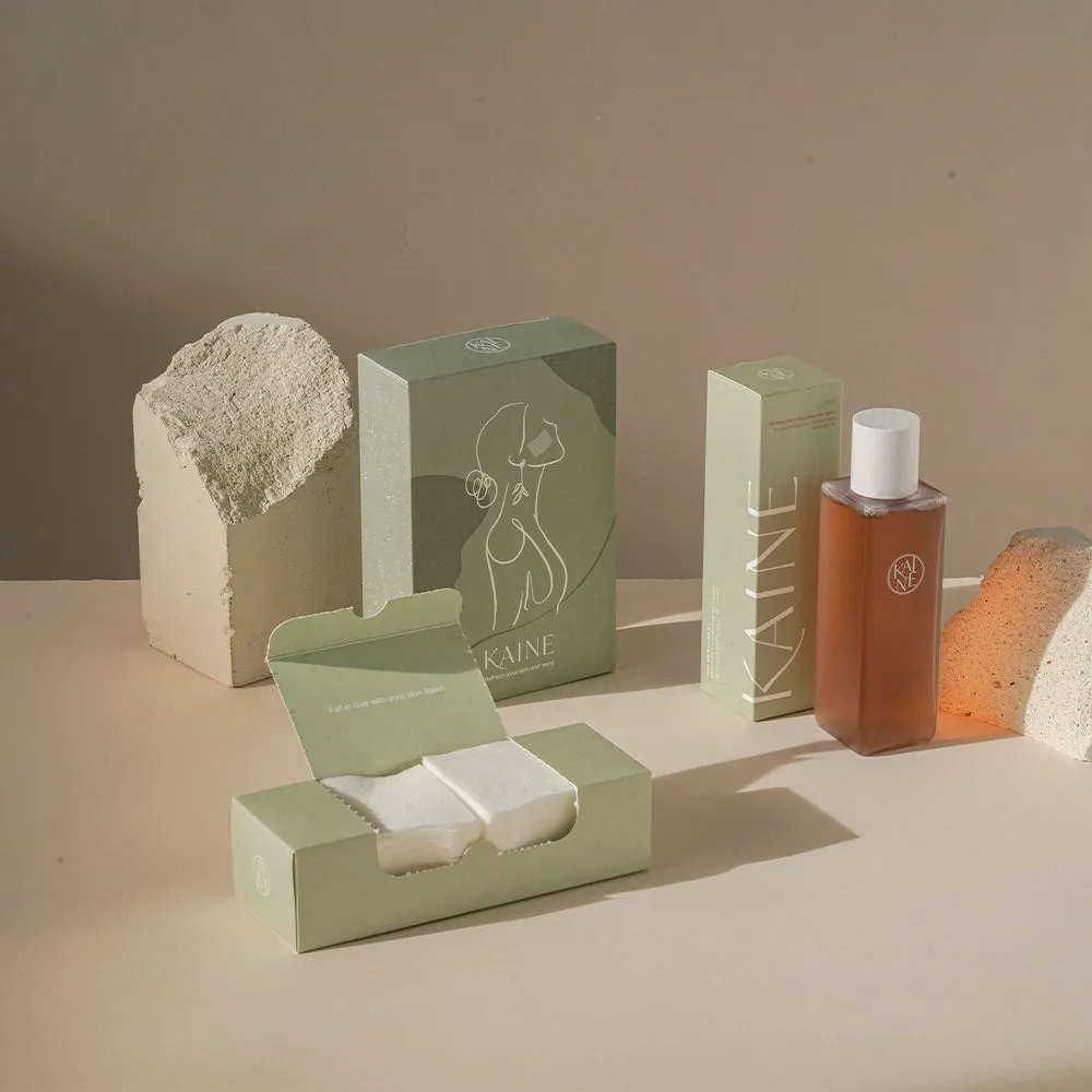 KAINE Kombu Balancing Ampoule Toner   Cotton Pads Set
