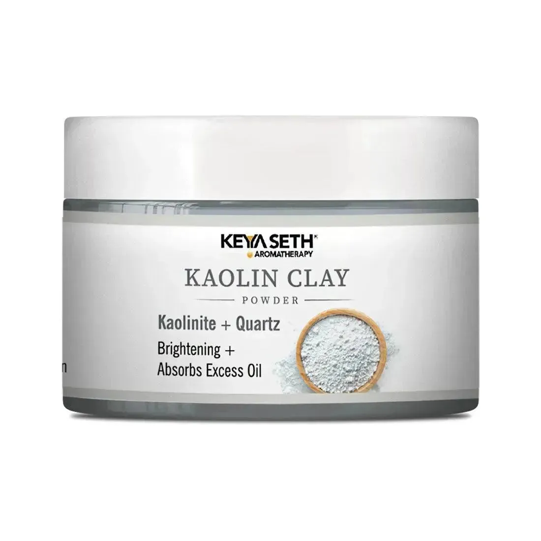 Kaolin Clay Powder Face Pack For Women & Men, Brightening   Absorbs Excess Oil