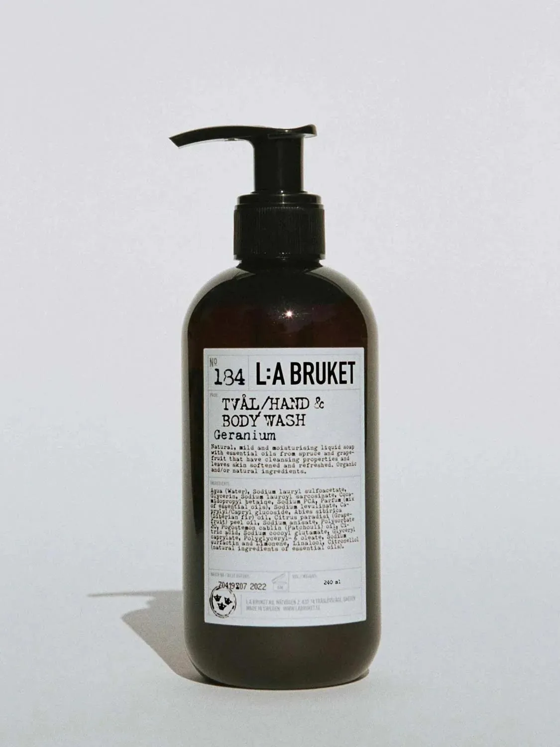 LA Bruket Geranium Hand and Body Wash