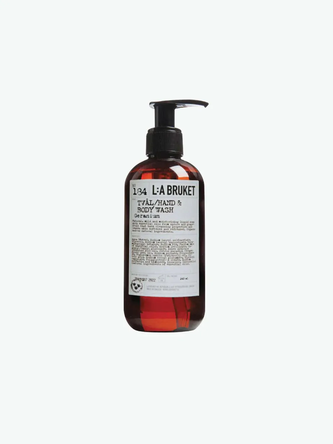 LA Bruket Geranium Hand and Body Wash
