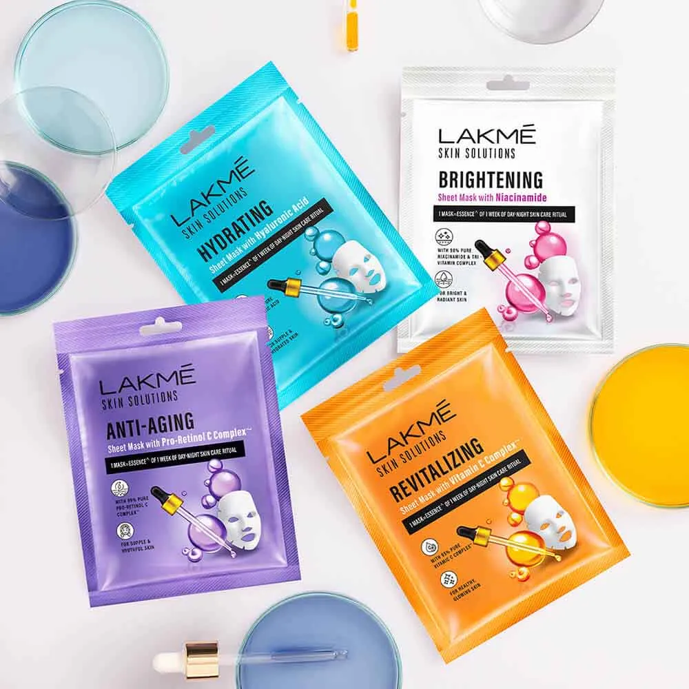 Lakmē Skin Solutions Sheet Mask Revitalizing with Vitamin C 25ml