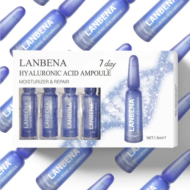 LANBENA 24K Gold Retinol Q10 Ampoule Serum Hyaluronic Acid Vitamin C Anti-Aging Puffiness Wrinkle Moisturizing Serum Skin Care
