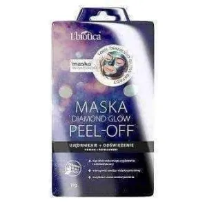 L'Biotica Diamond Glow mask peel-off firming and refreshing 10g, Peel off face mask