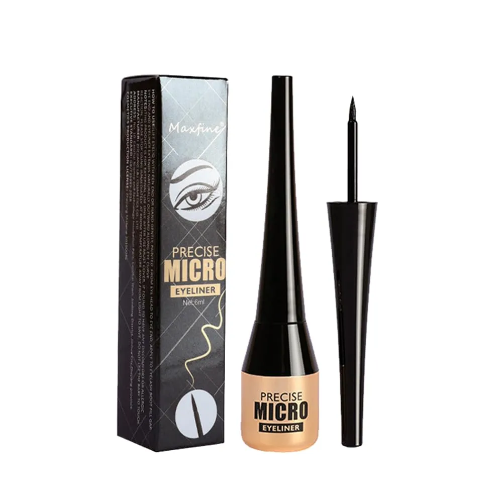 Liquid Eyeliner Waterproof Long Lasting Precise Eyeliner Pen Highly Pigmented Eye Liners Makeup (Black)