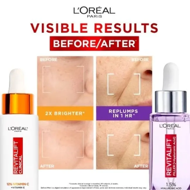 L'Oréal Paris Revitalift CHa CHa Better Together Plump & Brighten Serum Set