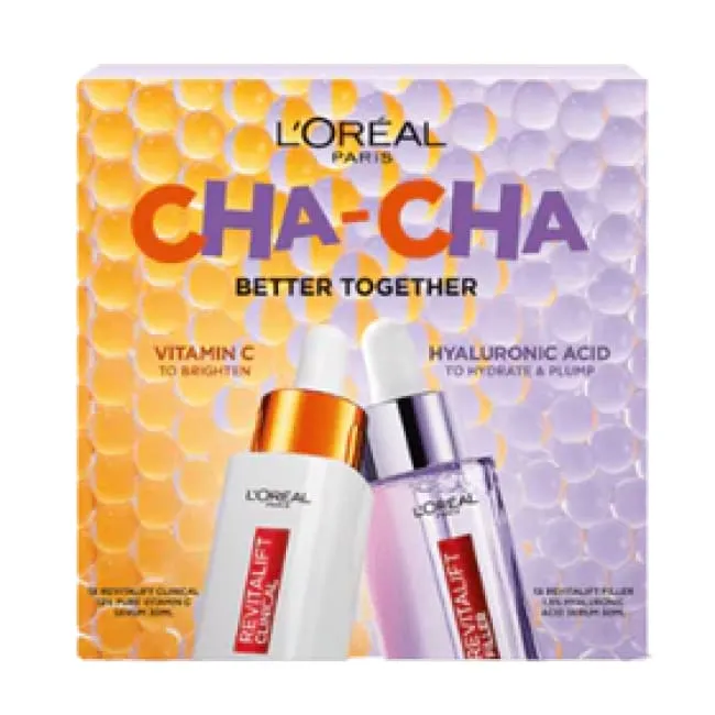 L'Oréal Paris Revitalift CHa CHa Better Together Plump & Brighten Serum Set