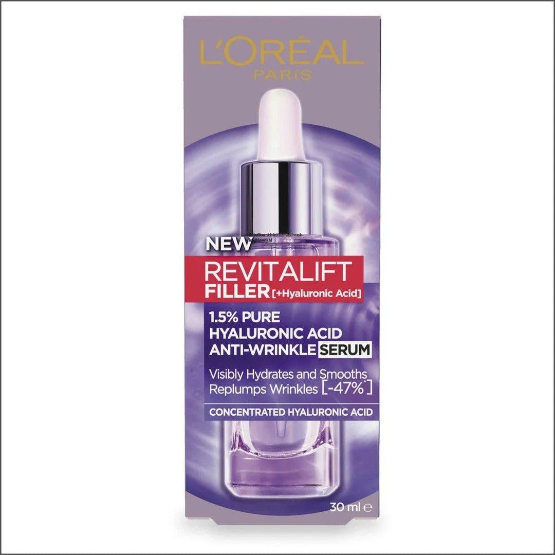 L'Oréal Paris Revitalift filler 1.5% Pure Hyaluronic Acid Anti-Wrinkle Serum 30ml