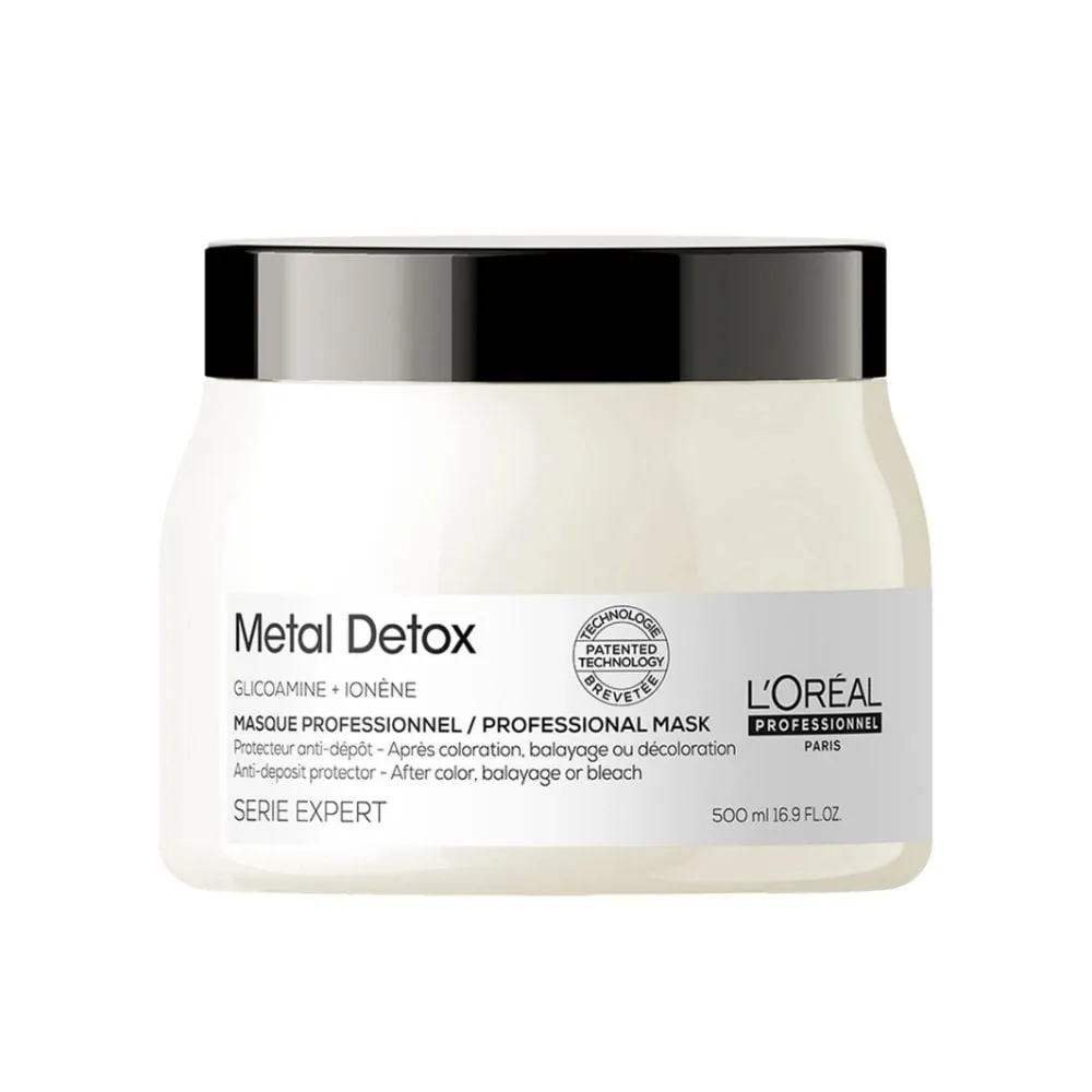 L'Oreal Professionnel Serie Expert Metal Detox Anti-Metal Cleansing Cream Shampoo 1500ml & Mask 500ml Twin