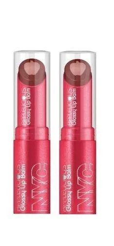 Lot Of 2 - Nyc New York Color Applelicious Glossy Lip Balm Chocolate Apple 352