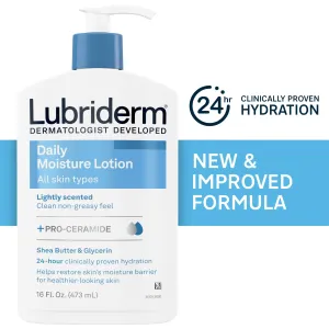 Lubriderm Daily Moisture Body Lotion   Pro-Ceramide, 16 fl. oz