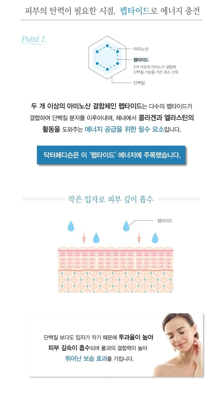 Made in Korea Dr.HEDISON PEPTIDE7 (Toner Serum Cream) 3-piece-set