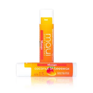 Mango – Beeswax & Coconut Oil Lip Balm w/ SPF 15