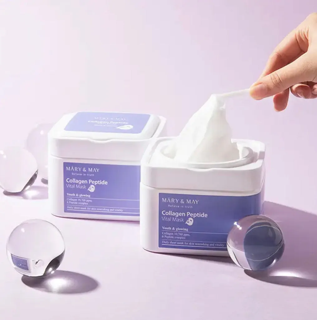[MARY & MAY]Collagen Peptide Vital Mask