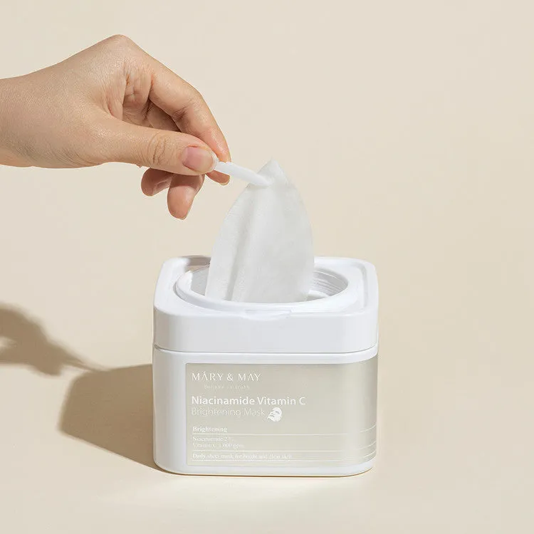 MARY&MAY Niacinamide Vitamin C Brightening Mask (a box of 30 masks)