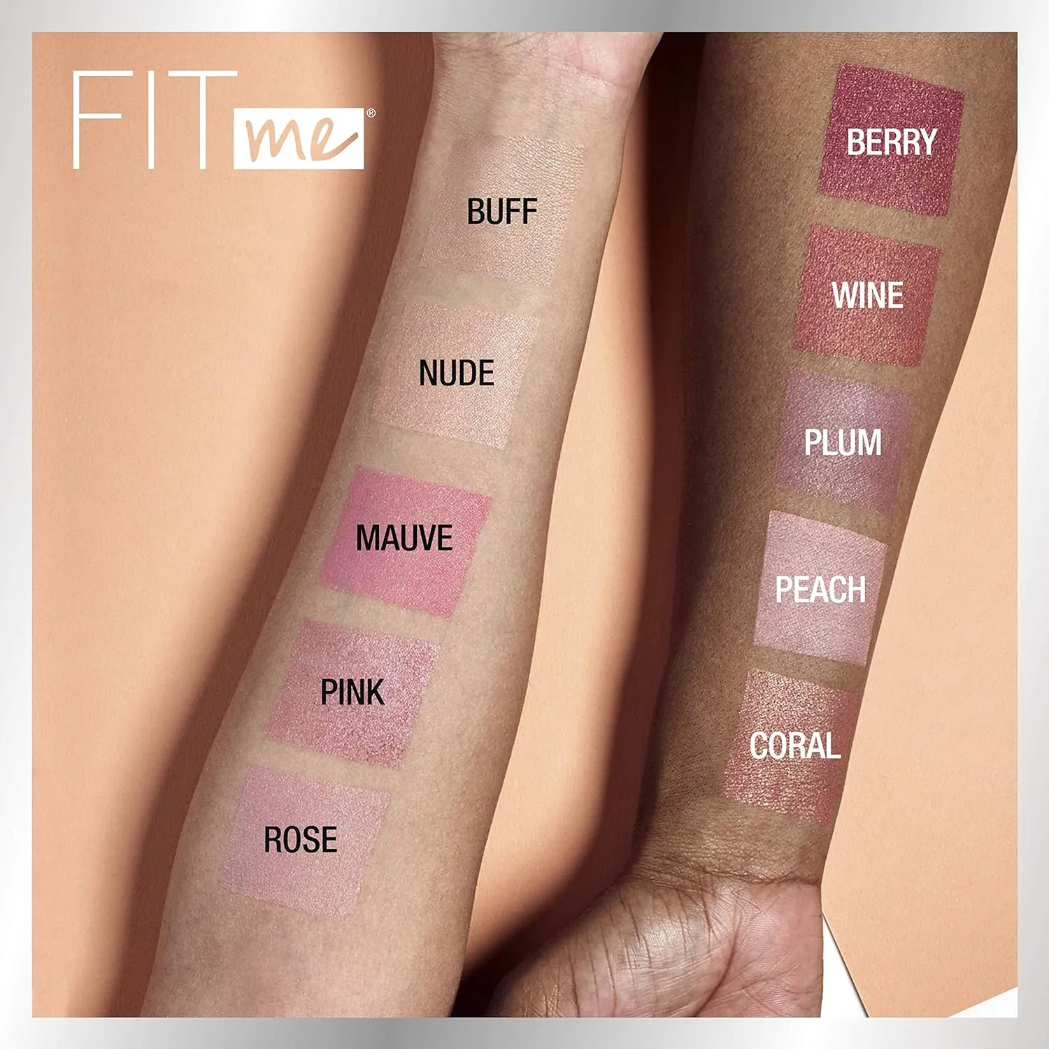 Maybelline Fit Me Loose Finishing Powder   Fit Me Blush Makeup Bundle, Includes 1 Setting Powder in Fair and 1 Blush in Pink
