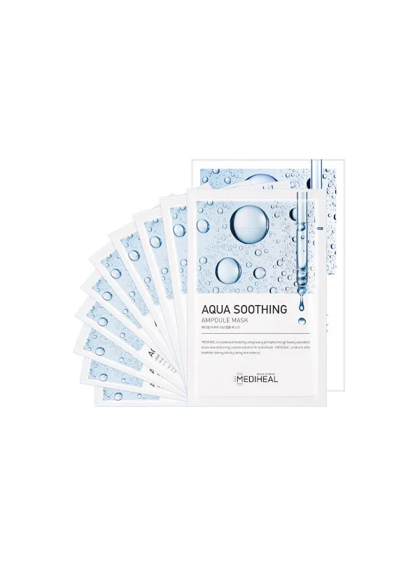 MEDIHEAL Aqua Soothing Ampoule Mask 10pcs