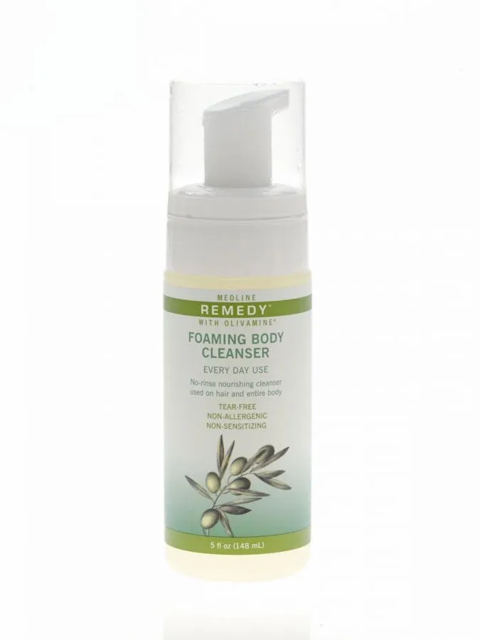 Medline Remedy Olivamine Foaming Body Cleanser: 5 OZ, 12 Count