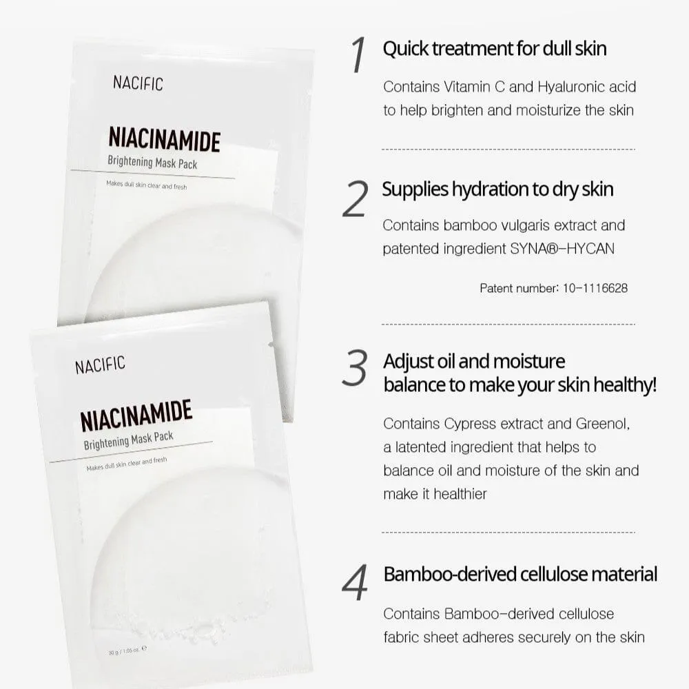 NACIFIC Niacinamide Brightening Mask (1ea)