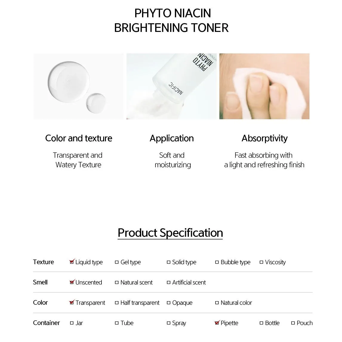 NACIFIC Phyto Niacin Brightening Toner   Essence