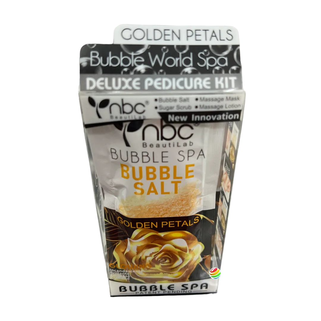 nbc 4 in 1 Bubble Spa Deluxe Pedicure Kit Golden Petals