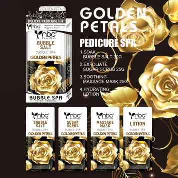 nbc 4 in 1 Bubble Spa Deluxe Pedicure Kit Golden Petals